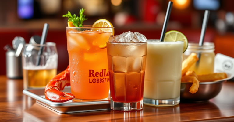 Red Lobster Drink Menu With Prices For 2026